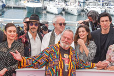 Olga Kurylenko, Oscar Jaenada, Terry Gilliam, Jonathan Pryce, Joana Ribeiro, Adam Driver Olga Kurylenko, Oscar Jaenada, Terry Gilliam, Jonathan Pryce, Joana Ribeiro, Adam Driver